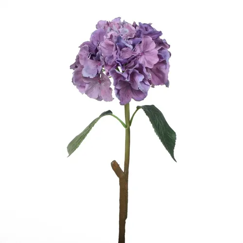 Pogumovaná hortenzia - vetvička 60cm fialová GK096