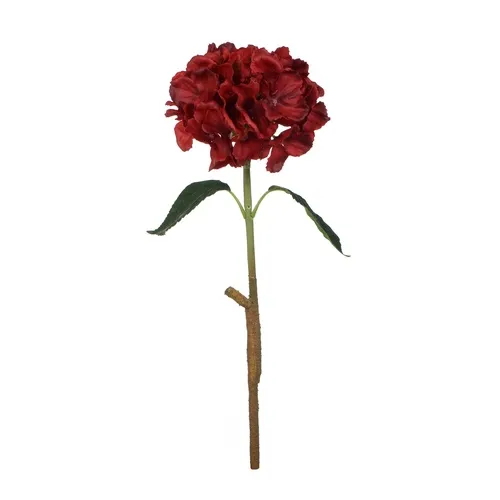 Pogumovaná hortenzia - vetvička 60 cm red GK096