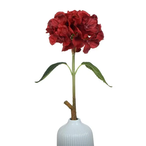 Pogumovaná hortenzia - vetvička 60 cm red GK096
