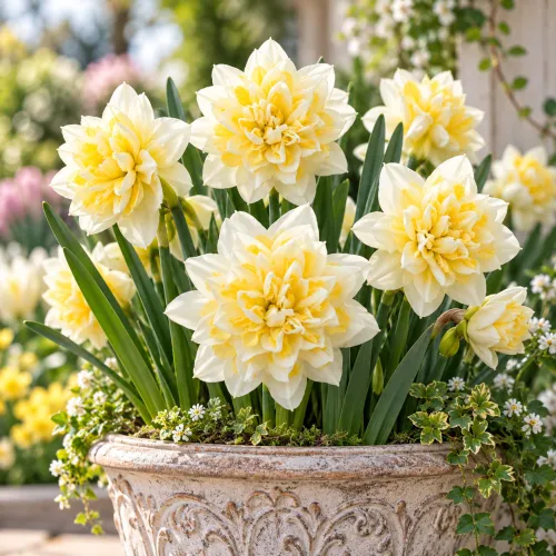 Narcis Irene Copeland – plnokvetý bielo-žltý narcis Narcis Irene Copeland – plnokvetý bielo-žltý narcis