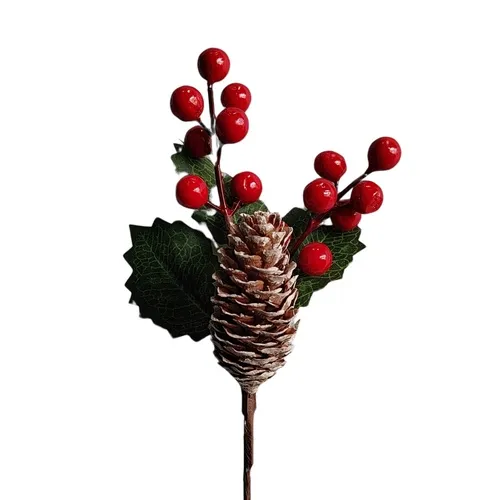 Vianočný šilt s loptičkami 24 cm X347
