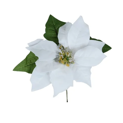 Vianočná ruža – hlava 18 cm white-2ks-W436X