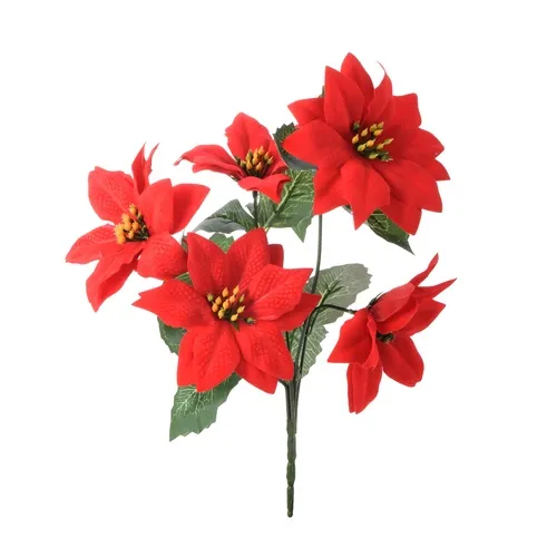 Vianočna ruža /Poinsettia – kytica 30 cm U970X
