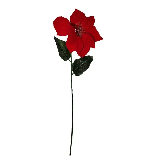 Vianočná ruža/Poinsettia – vetvička 70 cm X396