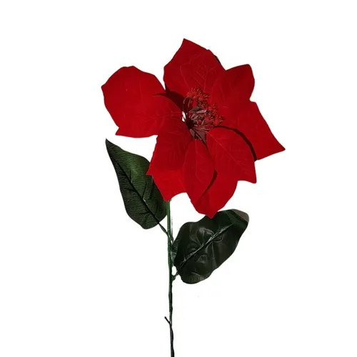 Vianočná ruža/Poinsettia – vetvička 70 cm X396
