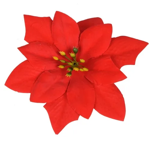 Vianočna ruža – hlava 14 cm red W435X