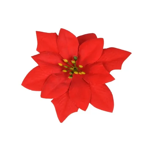 Vianočna ruža – hlava 14 cm red W435X