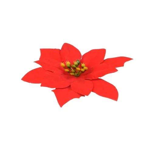Vianočna ruža – hlava 14 cm red W435X
