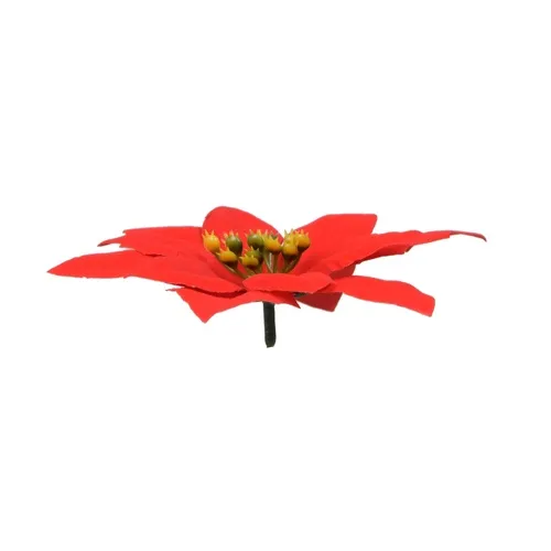 Vianočna ruža – hlava 14 cm red W435X
