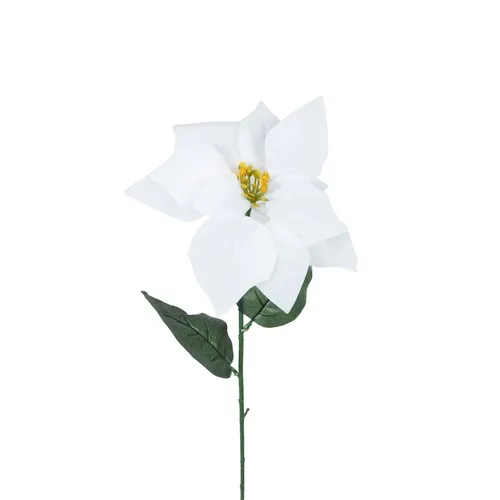 Vianočná hviezda – zamatová vetvička white 67 cm K403X
