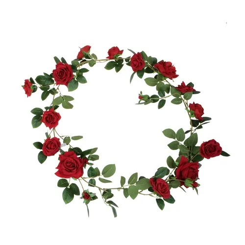 Ruža - girlanda 180 cm white B123
