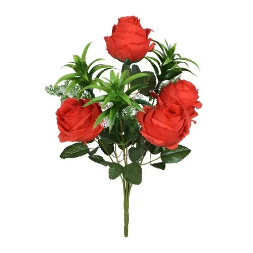 Ruža – kytica 45 cm red U911