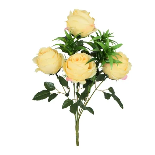 Ruža – kytica 45 cm yellow U911