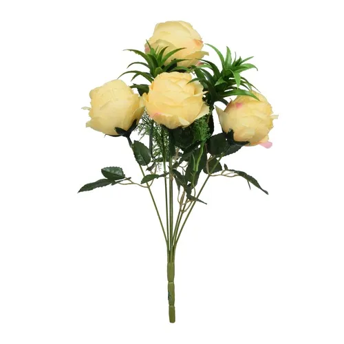 Ruža – kytica 45 cm yellow U911