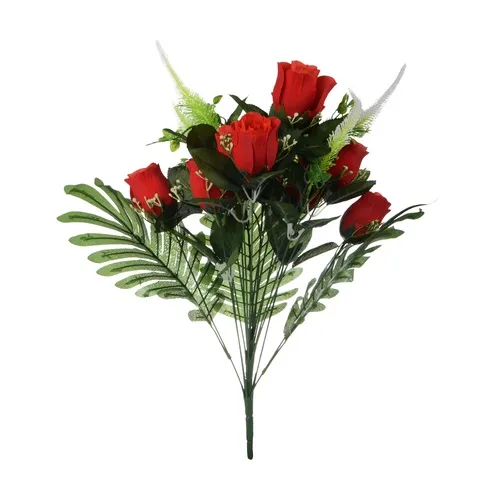 Ruža – kytica x17 56 cm red U569