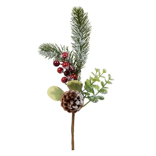 Ihličnatá vetvička so šiškou - 33 cm XP005