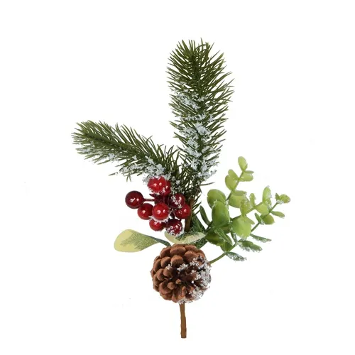 Ihličnatá vetvička so šiškou - 33 cm XP005