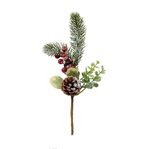 Ihličnatá vetvička so šiškou - 33 cm XP005