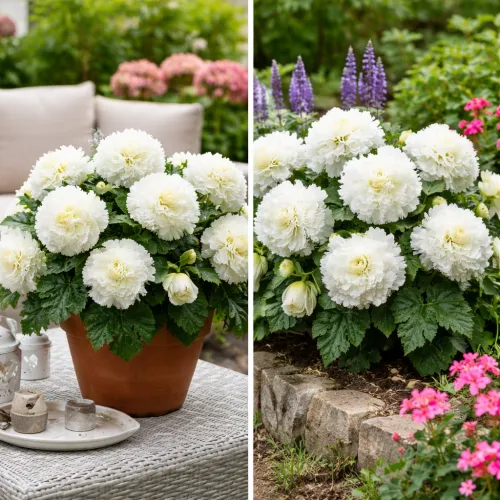 Begónia Fimbriata White