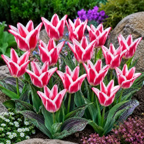 Tulipán Czaar Peter – červeno-biely Greigii Tulipán Czaar Peter – červeno-biely Greigii