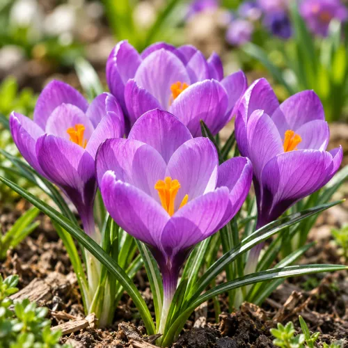 Krokus Barr’s Purple – botanický fialový krokus