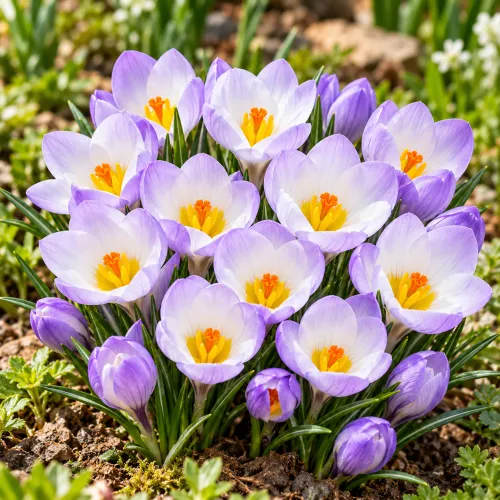 Krokus Blue Pearl – botanický svetlomodrý krokus