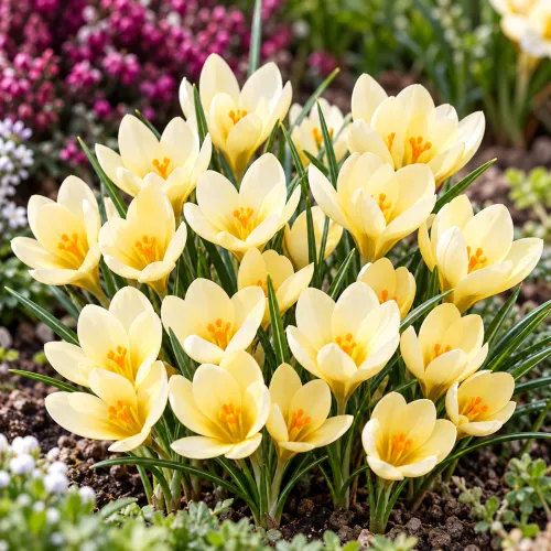 Krokus Cream Beauty – botanický krémový krokus