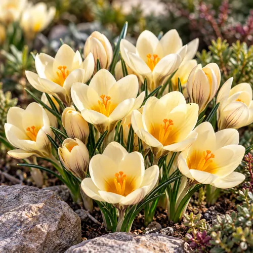 Krokus Cream Beauty – botanický krémový krokus