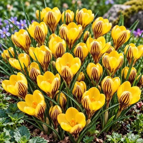 Krokus Dorothy – botanický žltý krokus