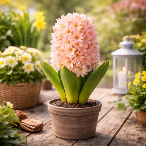 Hyacinth Apricot Passion v kvetinače