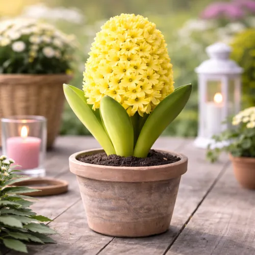 Hyacinth v kvetináči Yellowstone 