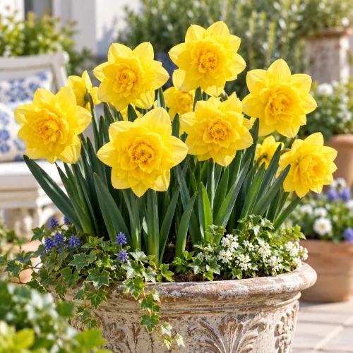 Narcis Dick Wilden – plnokvetý žltý narcis