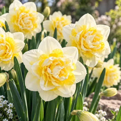 Narcis Doctor Witteveen – plnokvetý bielo-žltý narcis Narcis Doctor Witteveen – plnokvetý bielo-žltý narcis