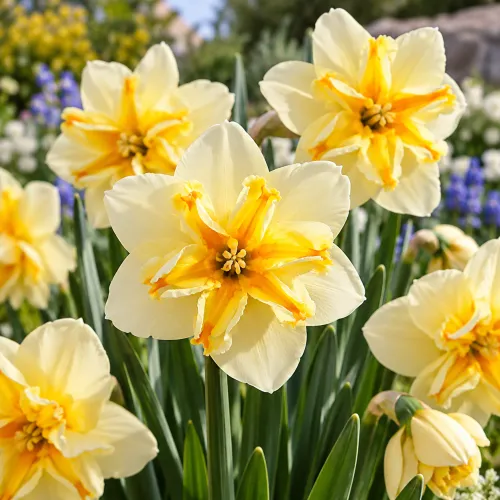 Narcis Donau Park – delenokorunný žlto-oranžový narcis