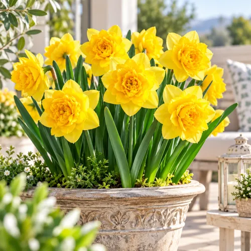 Narcis Eastertide – plnokvetý zlatožltý narcis