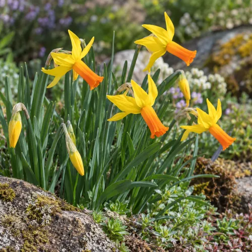 Narcis Jetfire – miniatúrny žlto-oranžový narcis