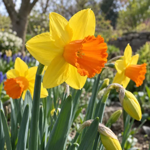 Narcis Pimpernel – veľkokorunný žlto-oranžový narcis Narcis Pimpernel – veľkokorunný žlto-oranžový narcis