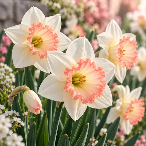 Narcis Pink Charm – veľkokorunný bielo-ružový narcis Narcis Pink Charm – veľkokorunný bielo-ružový narcis