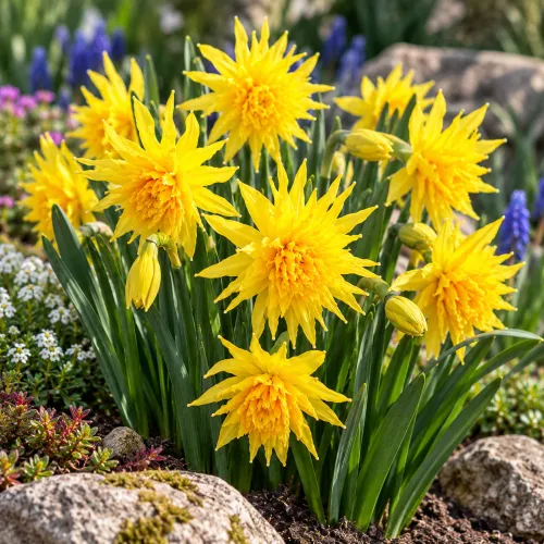 Narcis Rip Van Winkle – plnokvetý žltý miniatúrny narcis Narcis Rip Van Winkle – plnokvetý žltý miniatúrny narcis