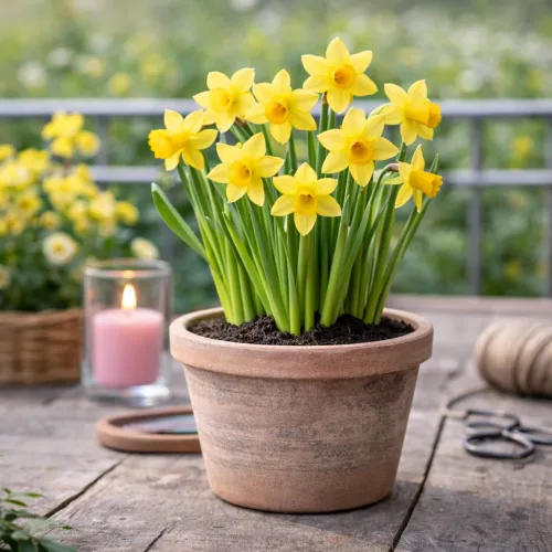 Narcissus v kvetináči Tete-a-tete 