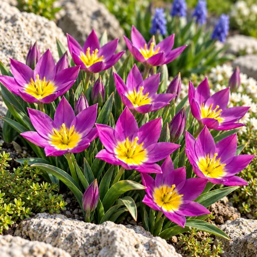 Tulipán Eastern Star – fialový botanický