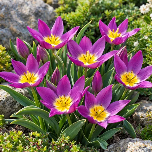Tulipán Eastern Star – fialový botanický
