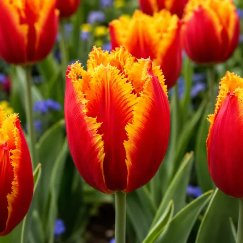 Tulipán Fabio – červeno-žltý strapkatý tulipán Tulipán Fabio – červeno-žltý strapkatý tulipán