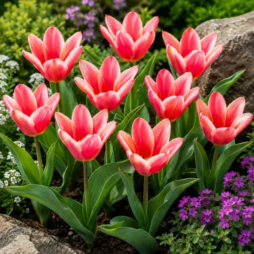 Tulipán Fashion – ružovo-červený Kaufmanniana