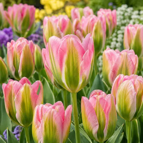 Tulipán Greenland – ružovo-zelený viridiflora Tulipán Greenland – ružovo-zelený viridiflora