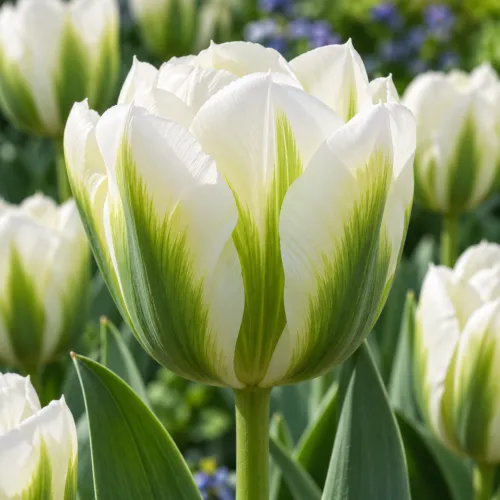 Tulipán Spring Green – bielo-zelený